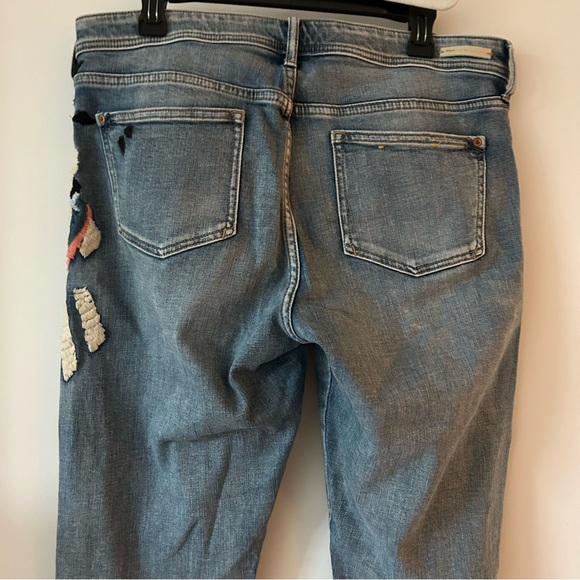 Pilcro and the Letterpress Embroidered Jeans Size 30 Tall - Picture 4 of 5